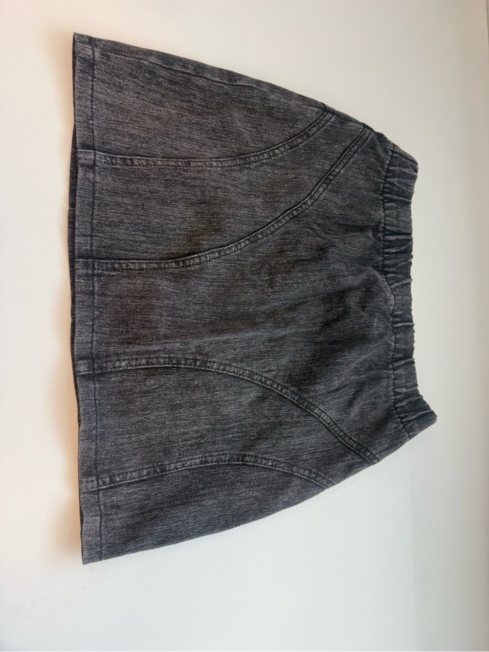 H&M Dark Gray Denim Mini Skirt